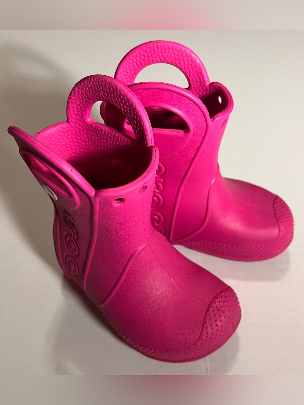 Crocs Kids Pink Rain Boots